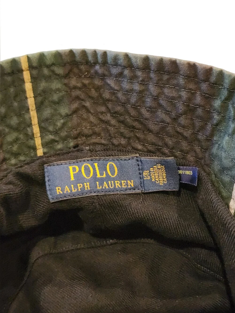 Ralph Lauren Green Plaid Bucket Hat - Men's Casual Accessory